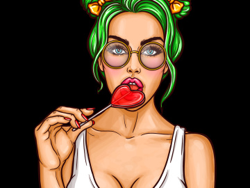 Picture: pngtree pop art pin up young 3565607